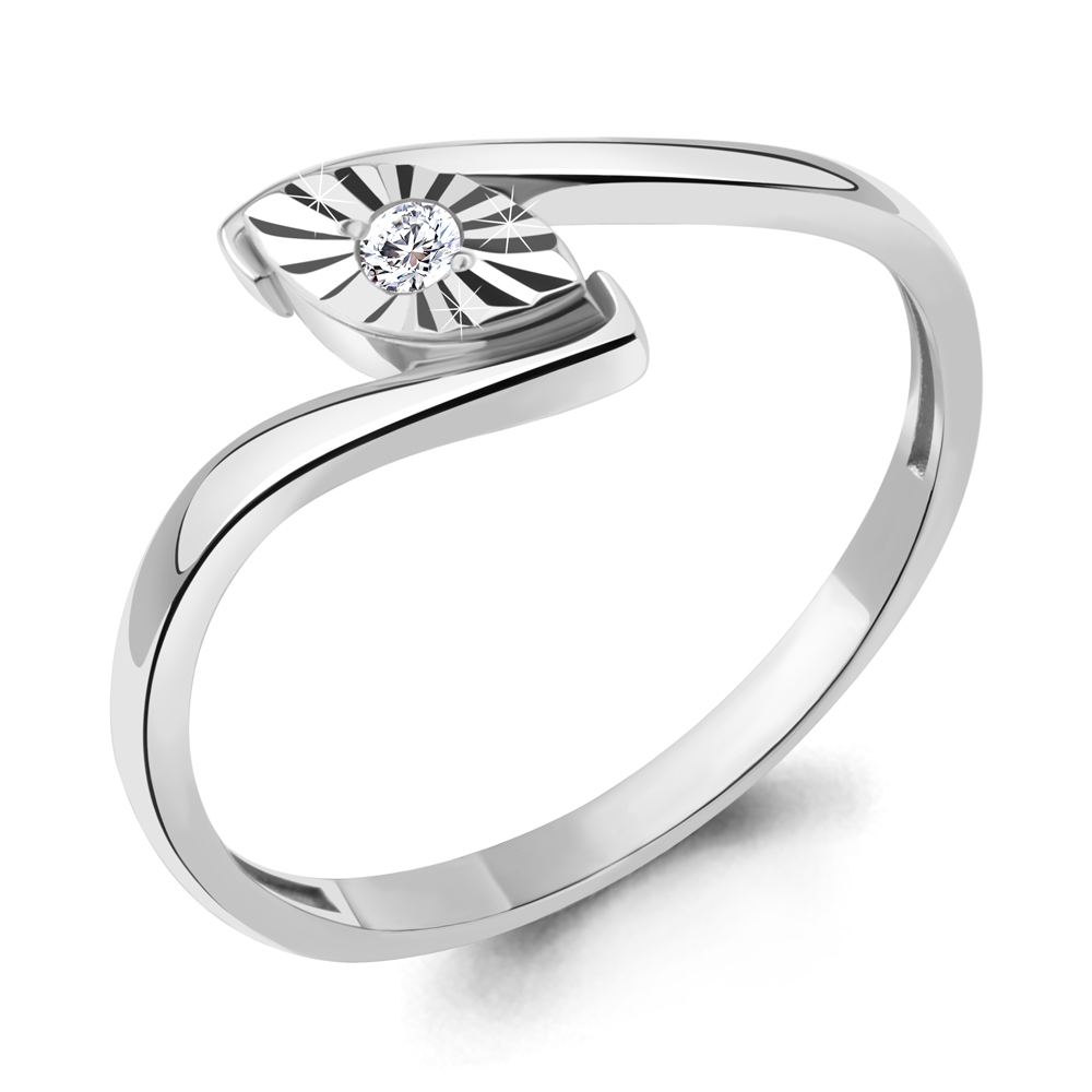 

Кольцо из серебра с фианитом Aquamarine Aquamarine 67362_925_р р. 16,5, 67362_925_р