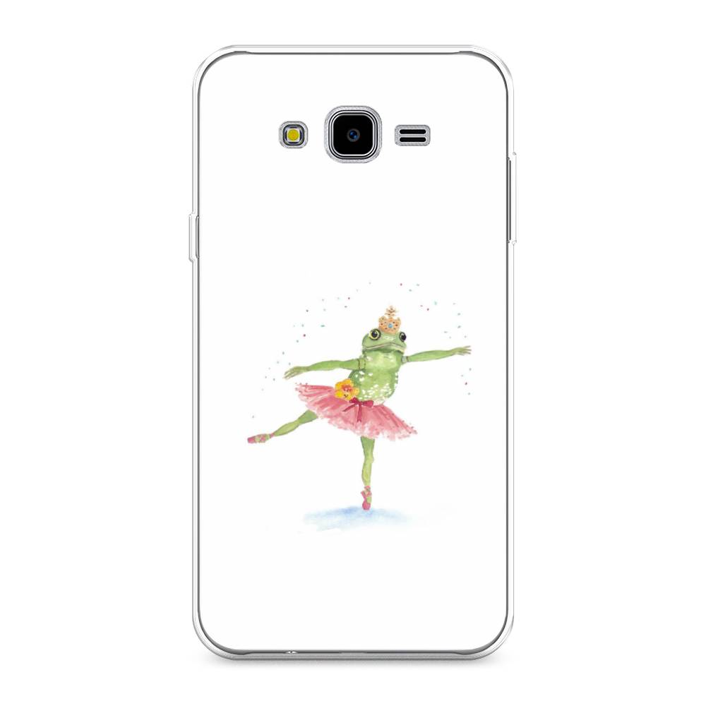 

Чехол на Samsung Galaxy J7 Neo "Лягушка-балерина", Зеленый, 25350-4
