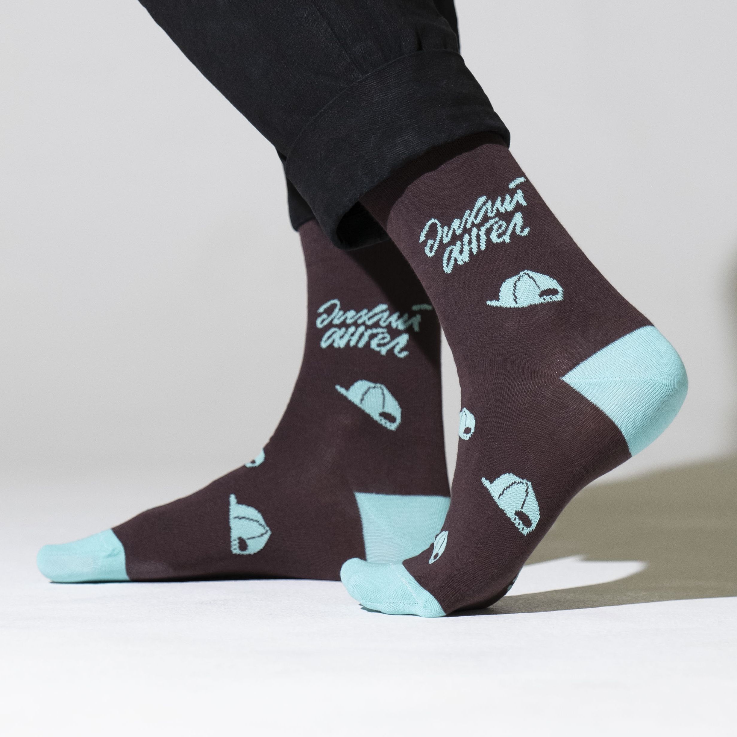 фото Носки мужские st. friday socks 90е-1223-27/23 коричневые 38-41