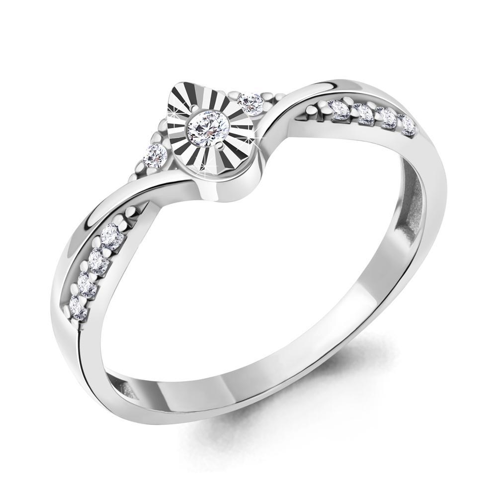 

Кольцо из серебра с фианитом Aquamarine Aquamarine 67359А_925_р р. 16,5, 67359А_925_р