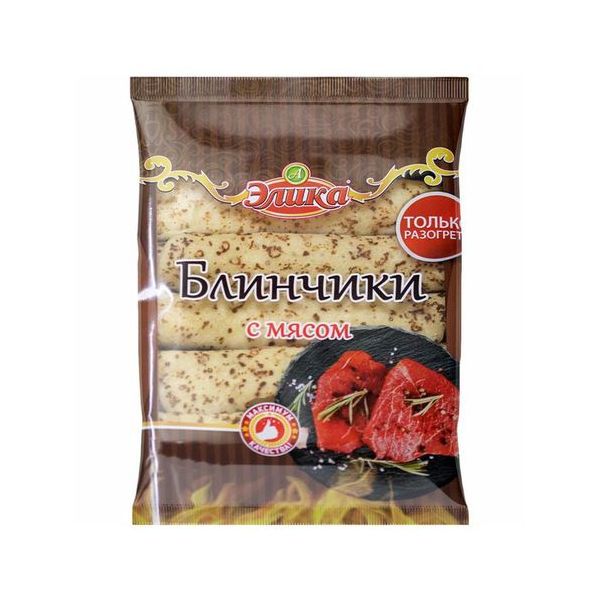 Блинчики Элика с мясом замороженные