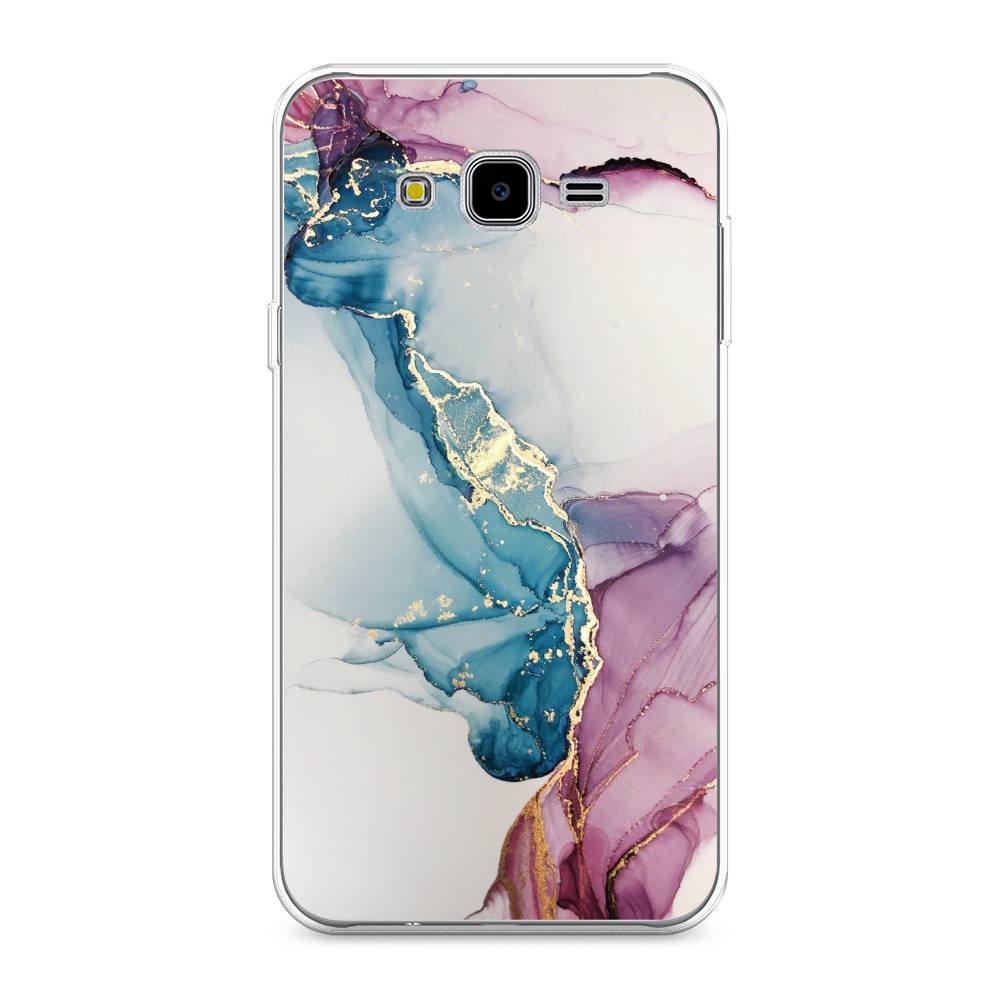 

Чехол на Samsung Galaxy J7 Neo "Розовые разводы рисунок", 25350-3
