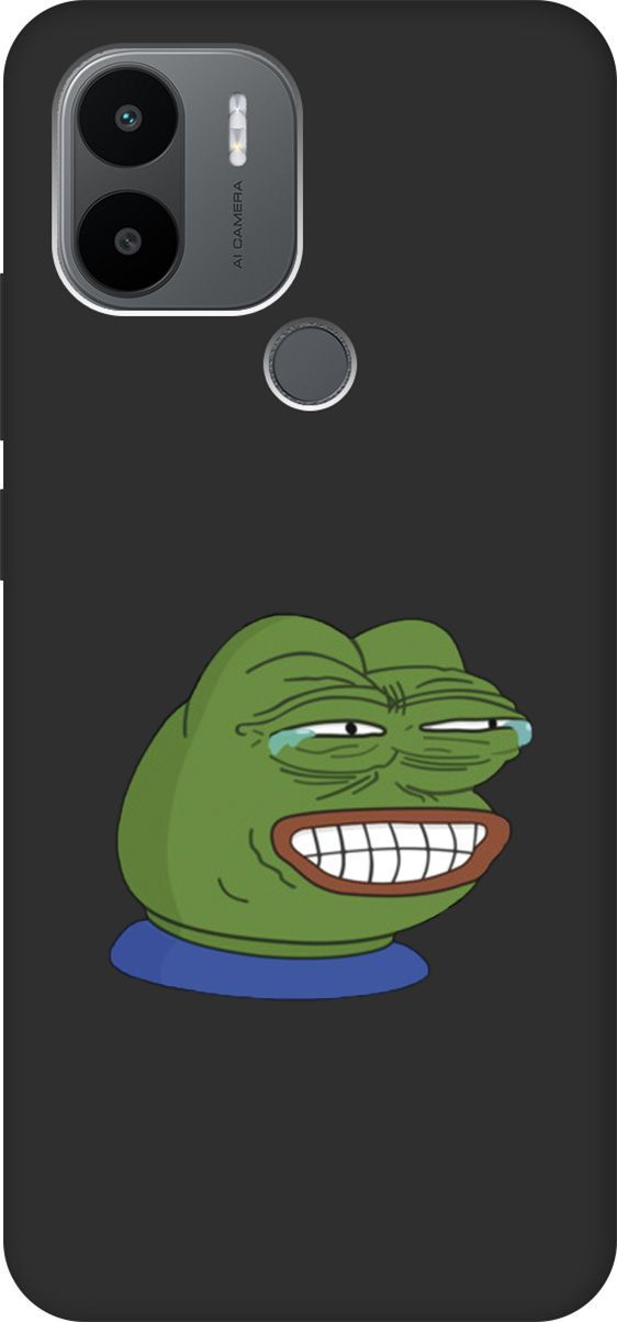 

Чехол на Xiaomi Redmi A1+ с 3D принтом "Pepe the Frog" черный, Черный;зеленый, 158139