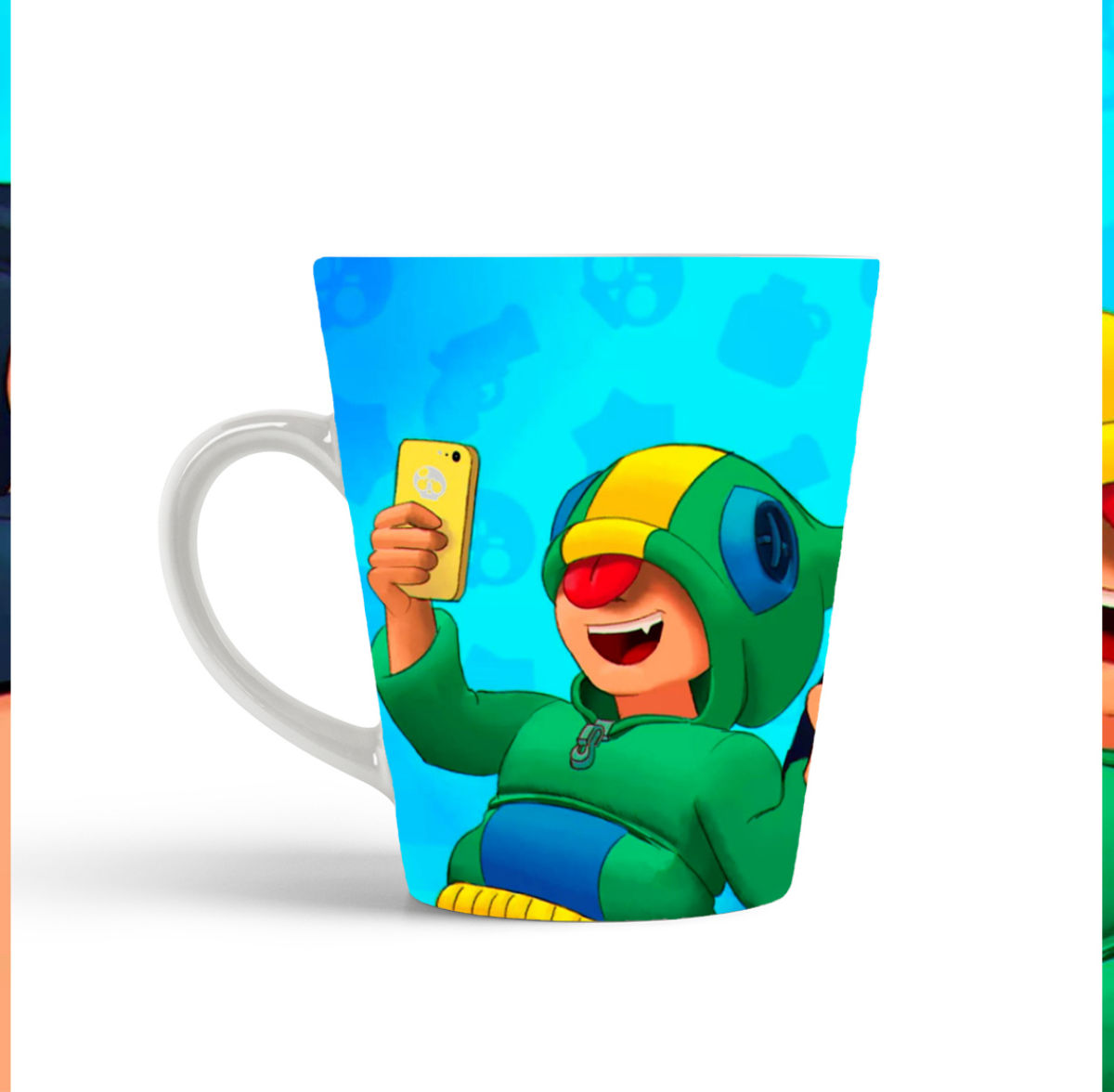 

Кружка-латте CoolPodarok Браво Старс Brawl Stars (селфи)