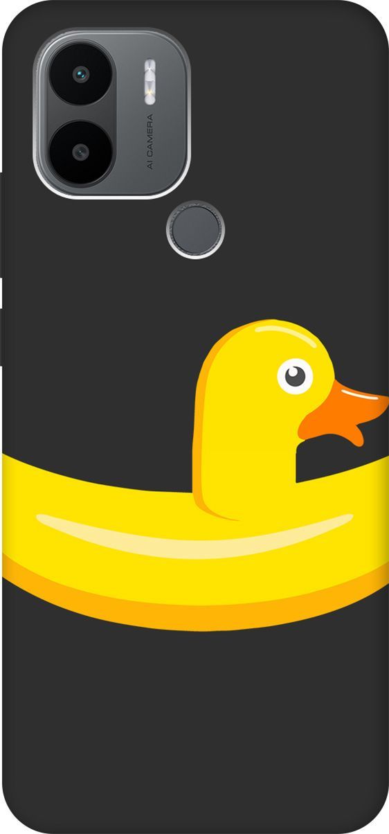

Чехол на Xiaomi Redmi A1+ с 3D принтом "Duck Swim Ring" черный, Черный;белый, 158139