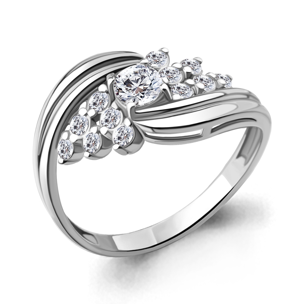 

Кольцо из серебра с фианитом Aquamarine Aquamarine 67353А_925_р р. 18, 67353А_925_р