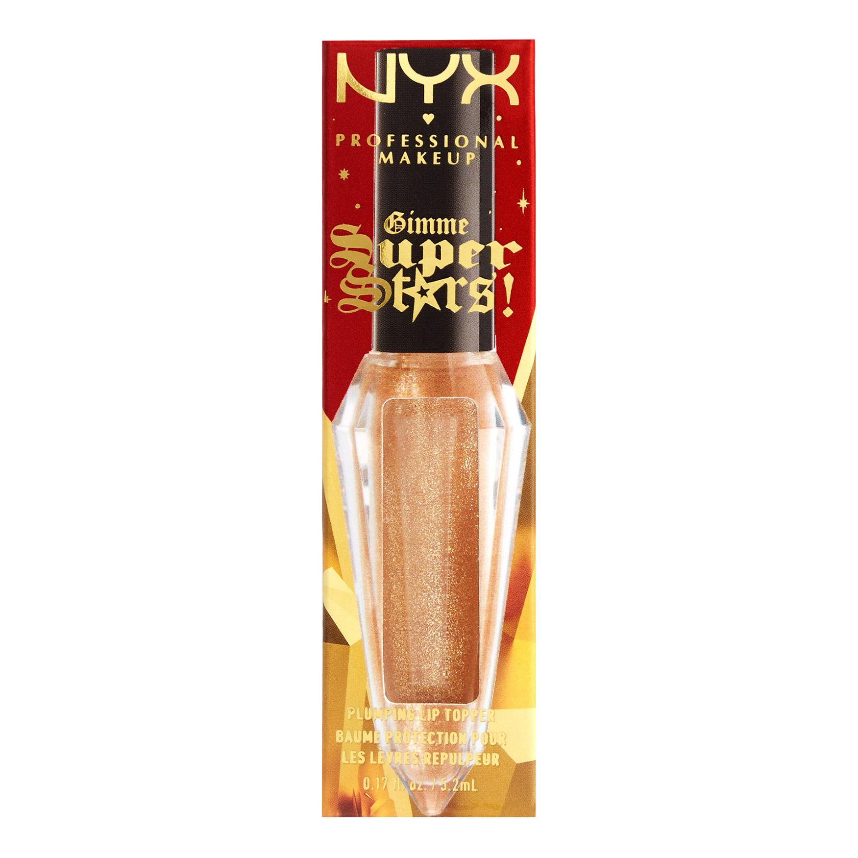 фото Блеск для губ nyx professional makeup gimme super stars, 02 24k lit, 5,2 мл