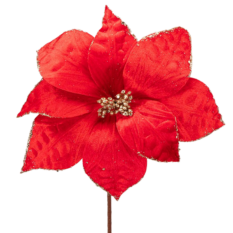 Цветок искусственный Пуансетия Lefard 25*30 см 226-1047