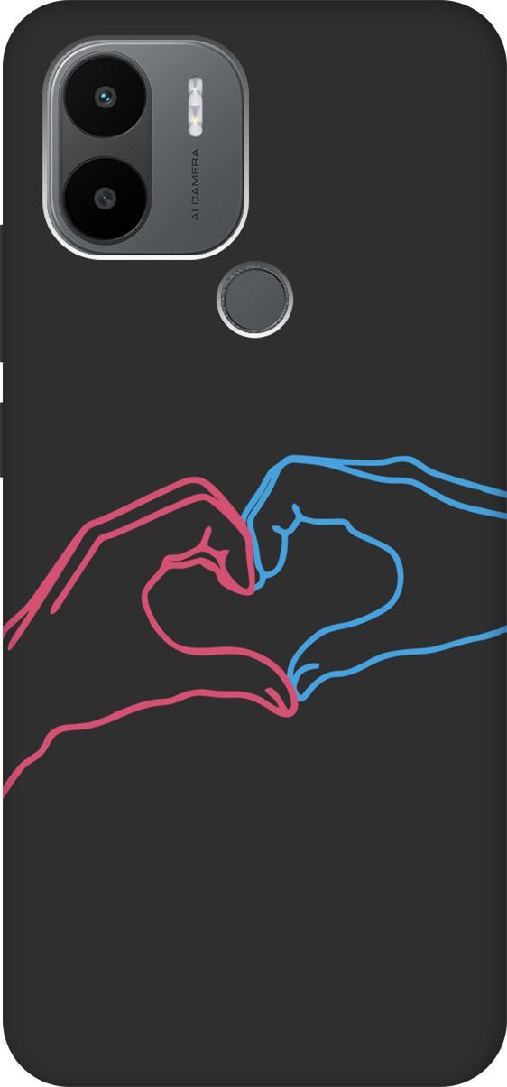 

Чехол на Xiaomi Redmi A1+ с 3D принтом "Fall in Love" черный, Черный;голубой, 158138