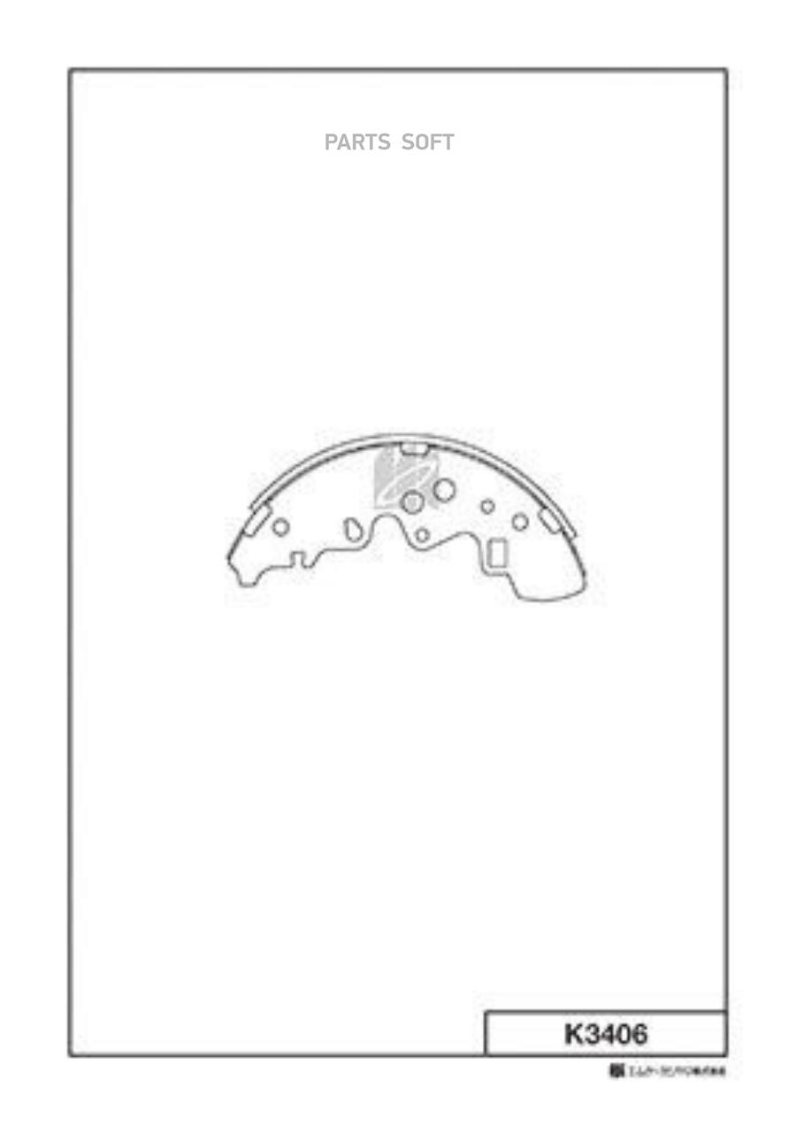 

Тормозные колодки Kashiyama задние барабанные K3406