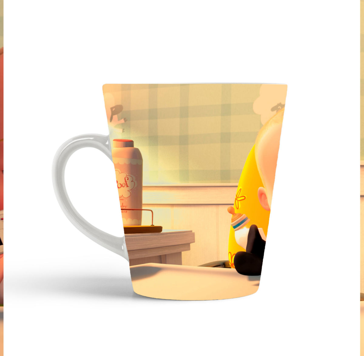 

Кружка-латте CoolPodarok Мульфильмы Босс молокосос(с телефоном)