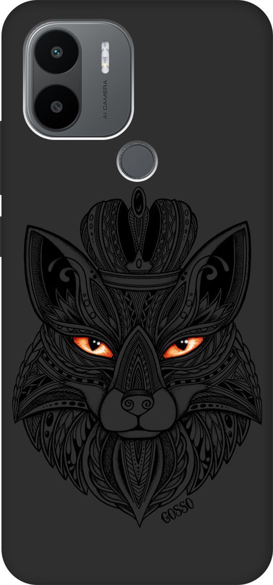 

Чехол на Xiaomi Redmi A1+ с 3D принтом "Fox Queen" черный, Черный;белый, 158138