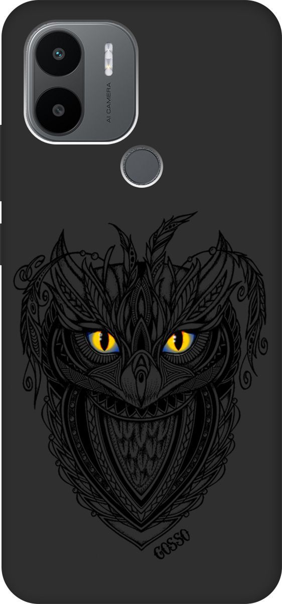

Чехол на Xiaomi Redmi A1+ с 3D принтом "Grand Owl" черный, Черный;голубой, 158138