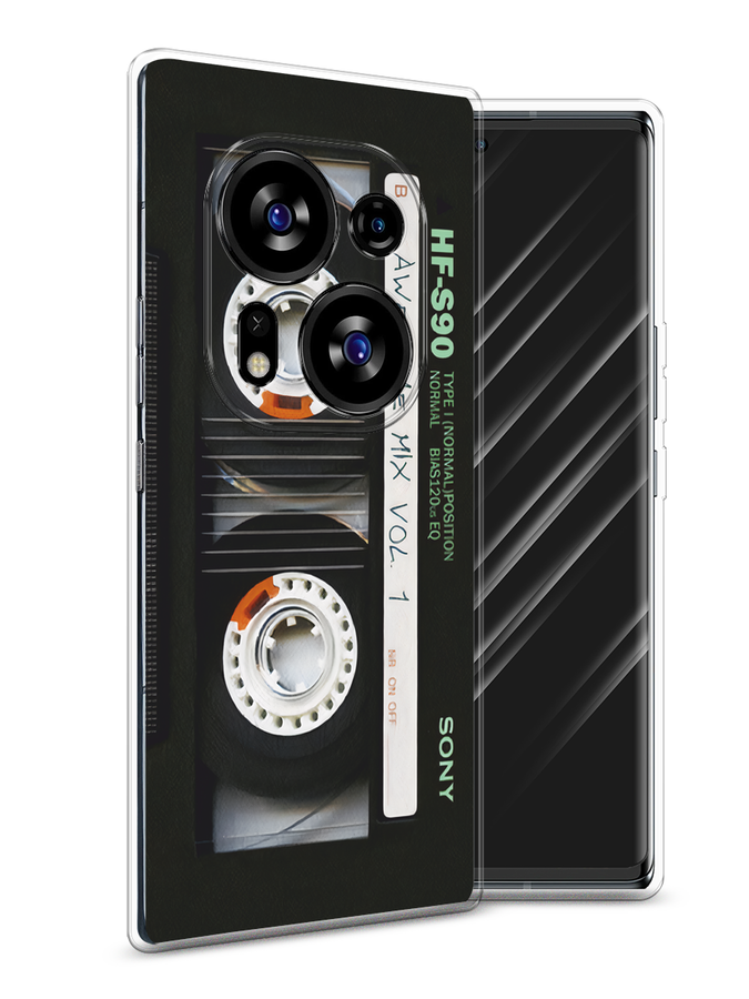 

Чехол Awog на Tecno Phantom X2/X2 Pro "Кассета", Черный, 303350-1