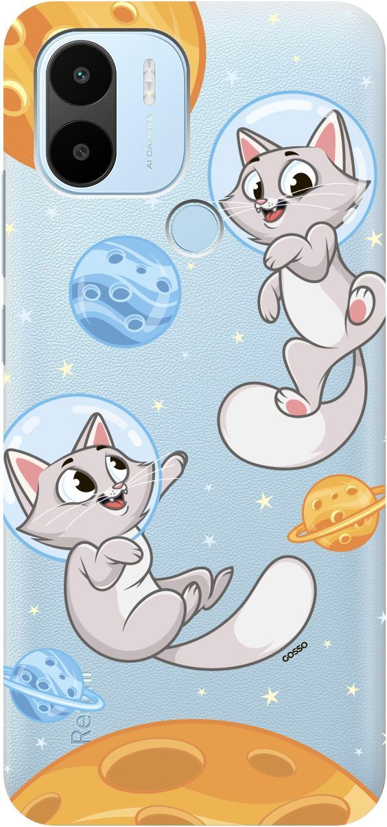 

Чехол на Xiaomi Redmi A1+ с 3D принтом "CosmoCats" прозрачный, Прозрачный;оранжевый, 158137