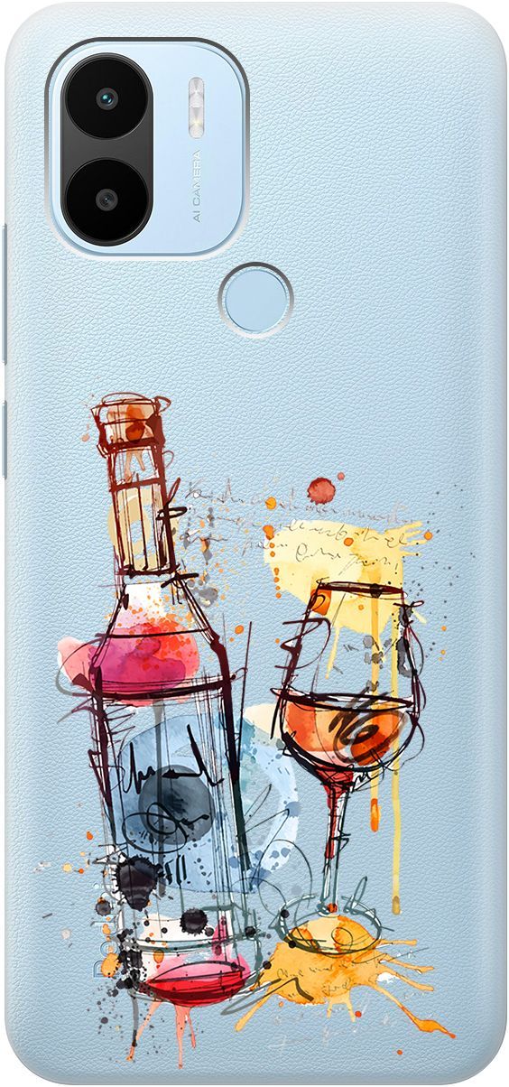 

Чехол на Xiaomi Redmi A1+ с 3D принтом "Aquarelle Wine" прозрачный, Прозрачный;красный, 158137