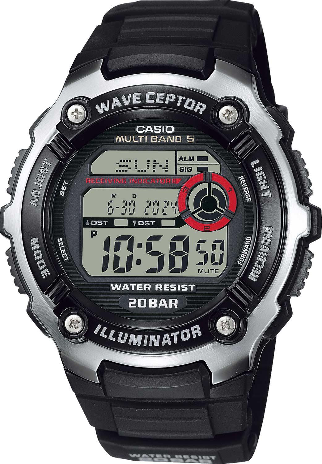 фото Наручные часы мужские casio wv-200r-1aef черные