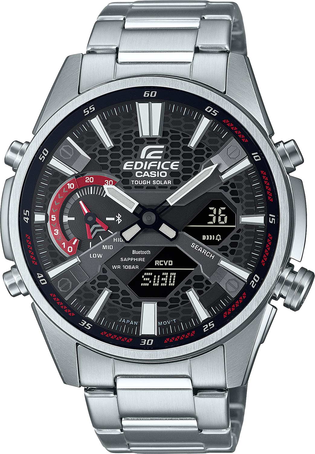 Наручные часы мужские Casio ECB-S100D-1AEF серебристые