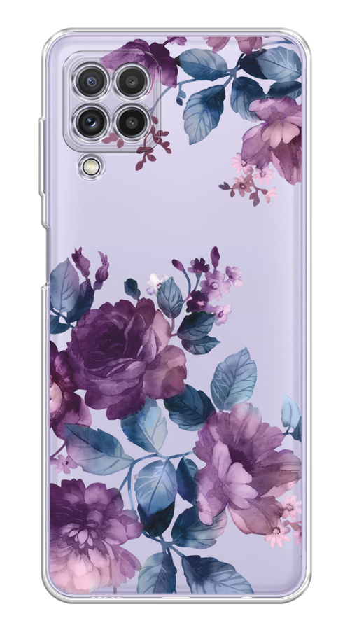 

Чехол на Samsung Galaxy A22/M22/M32 "Purple Blossoms", Синий;фиолетовый, 2103450-1