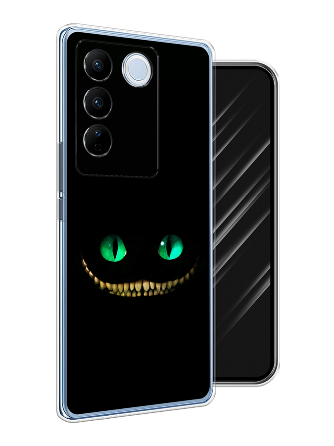 

Чехол Awog на Vivo V27/V27 Pro "Зеленоглазый чеширский кот", Черный, 268550-1