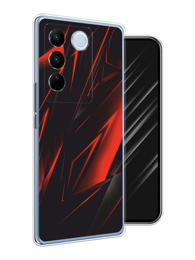 

Чехол Awog на Vivo V27/V27 Pro "Игровой фон", Бордовый;красный;черный, 268550-1