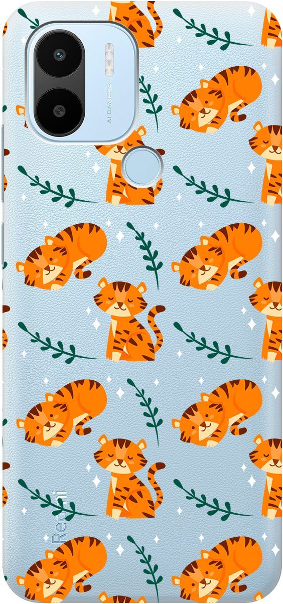 

Чехол на Xiaomi Redmi A1+ с 3D принтом "Tigers" прозрачный, Прозрачный;бежевый, 158136