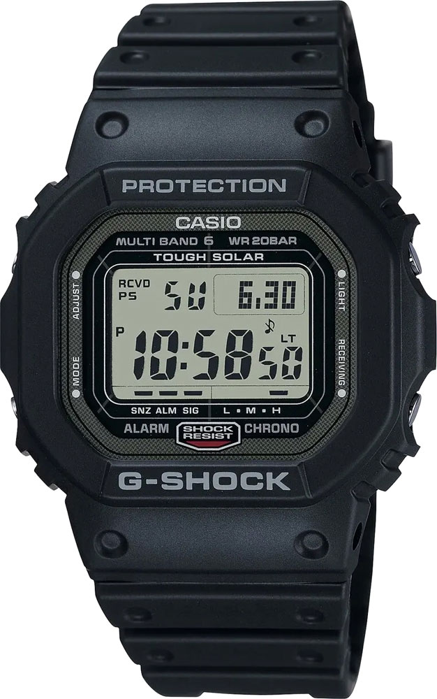 фото Наручные часы мужские casio gw-5000u-1er черные