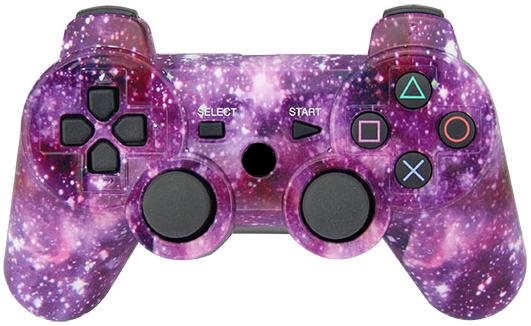 фото Геймпад беспроводной wireless controller (розовый космос) (ps3) nobrand