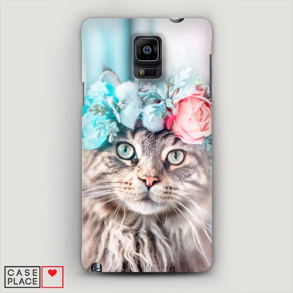 

Чехол Awog "Кот в венке" для Samsung Galaxy Note 4, 23420-1