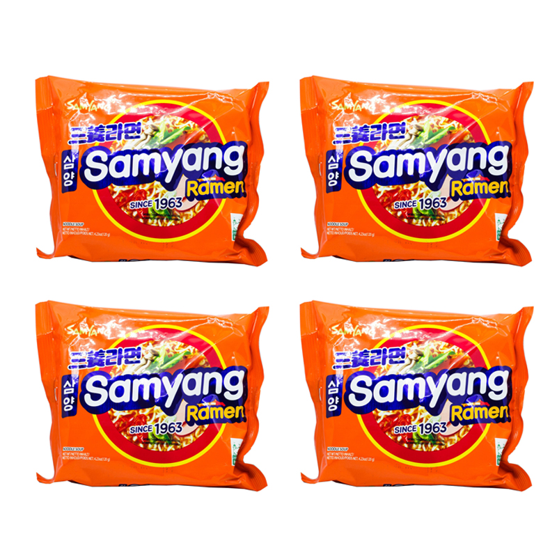 Лапша быстрого приготовления Samyang Ramen со вкусом говядины (4 шт. по 120 г)