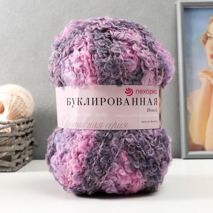 

Пряжа "Буклированная" 30% мохер,20% шерсть,50% акрил 220м/200гр (1096 М), Пряжа для вязания "Буклированная"