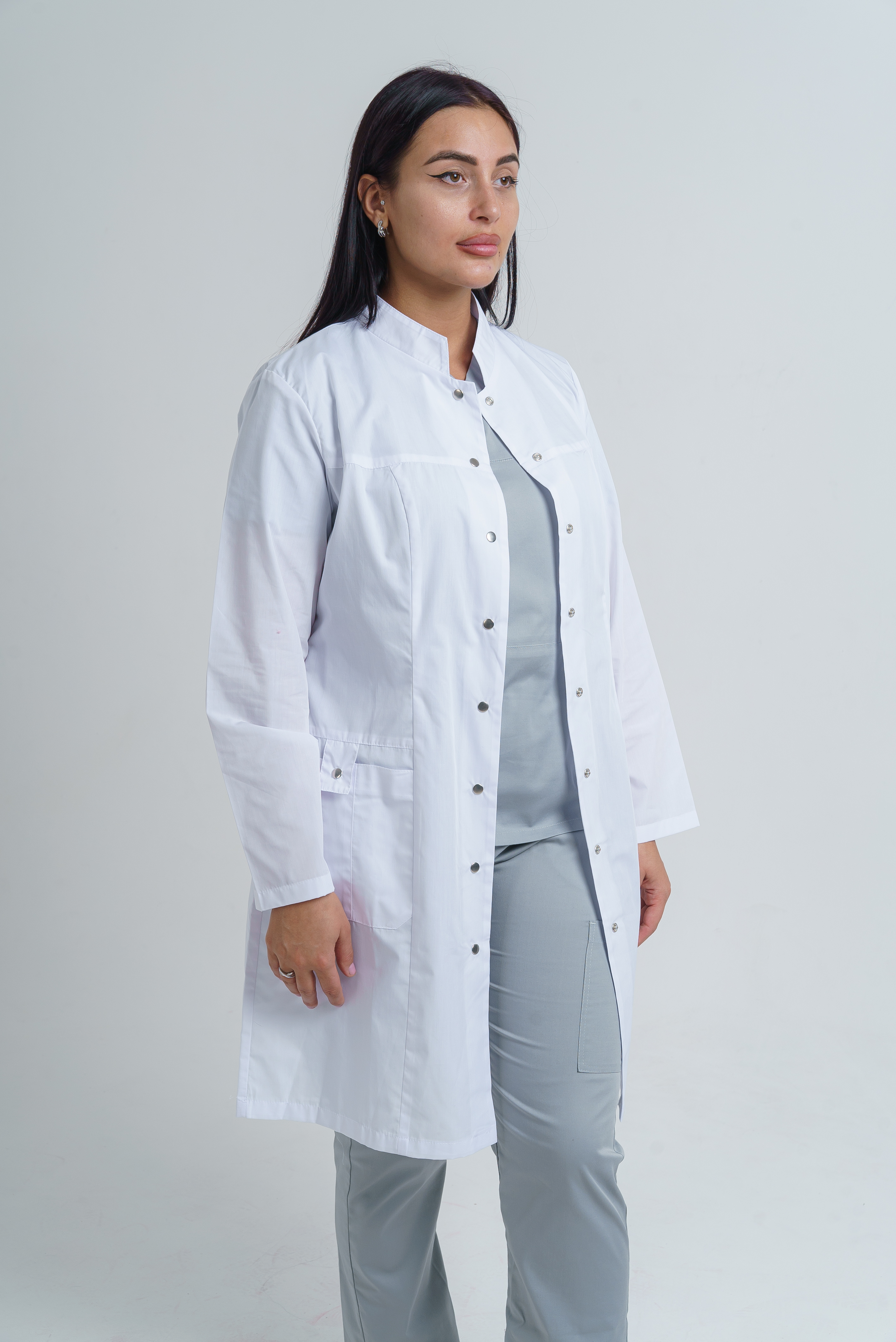

Халат медицинский женский Doctor Big 248-24-4 белый 48 RU, 248-24-4