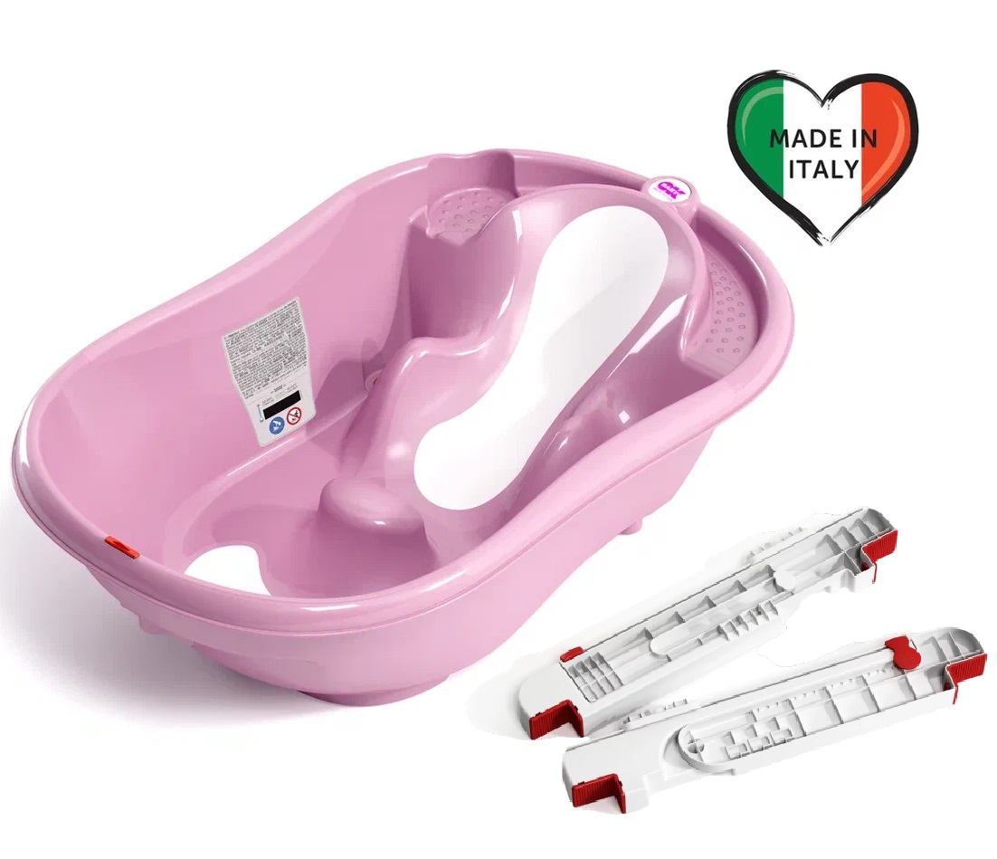 Ванночка детская Ok Baby Onda Evolution с подставкой Barre Kit розовый 7399₽