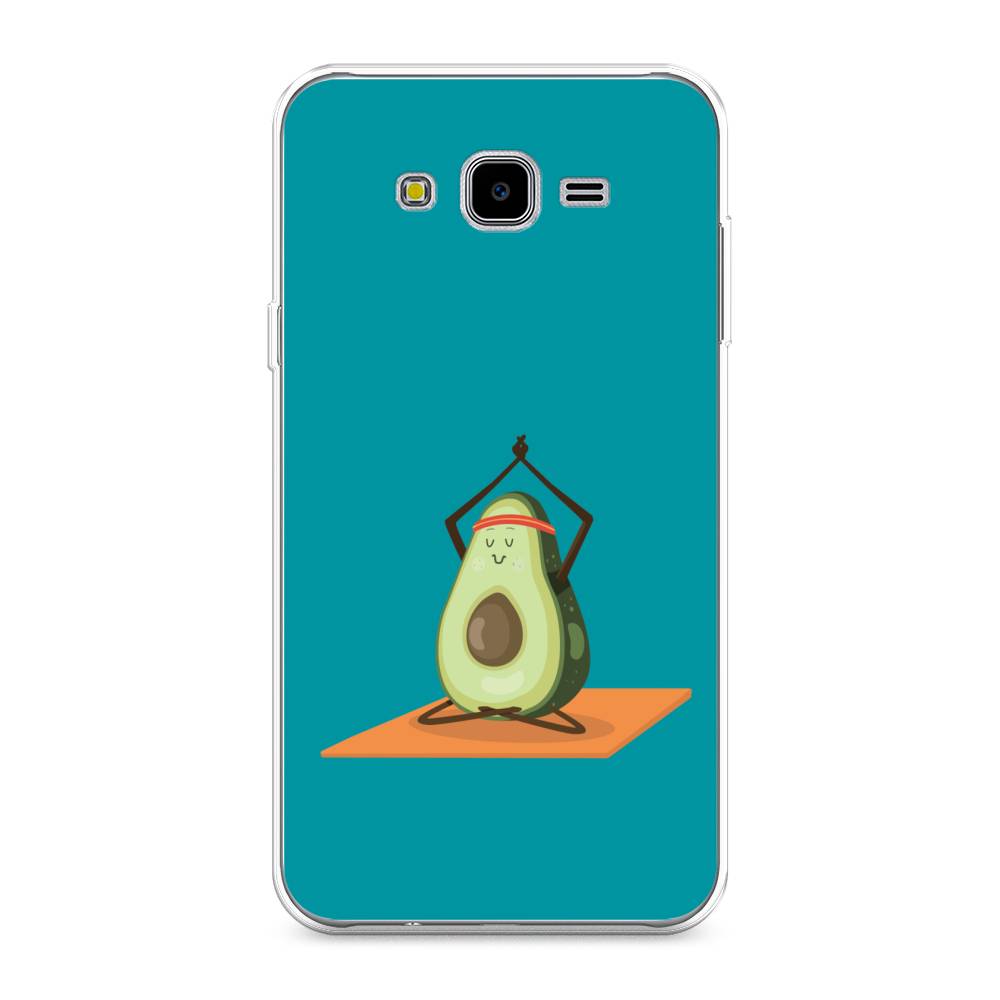 

Чехол на Samsung Galaxy J7 Neo "Расслабься с авокадо", Голубой, 25350-6