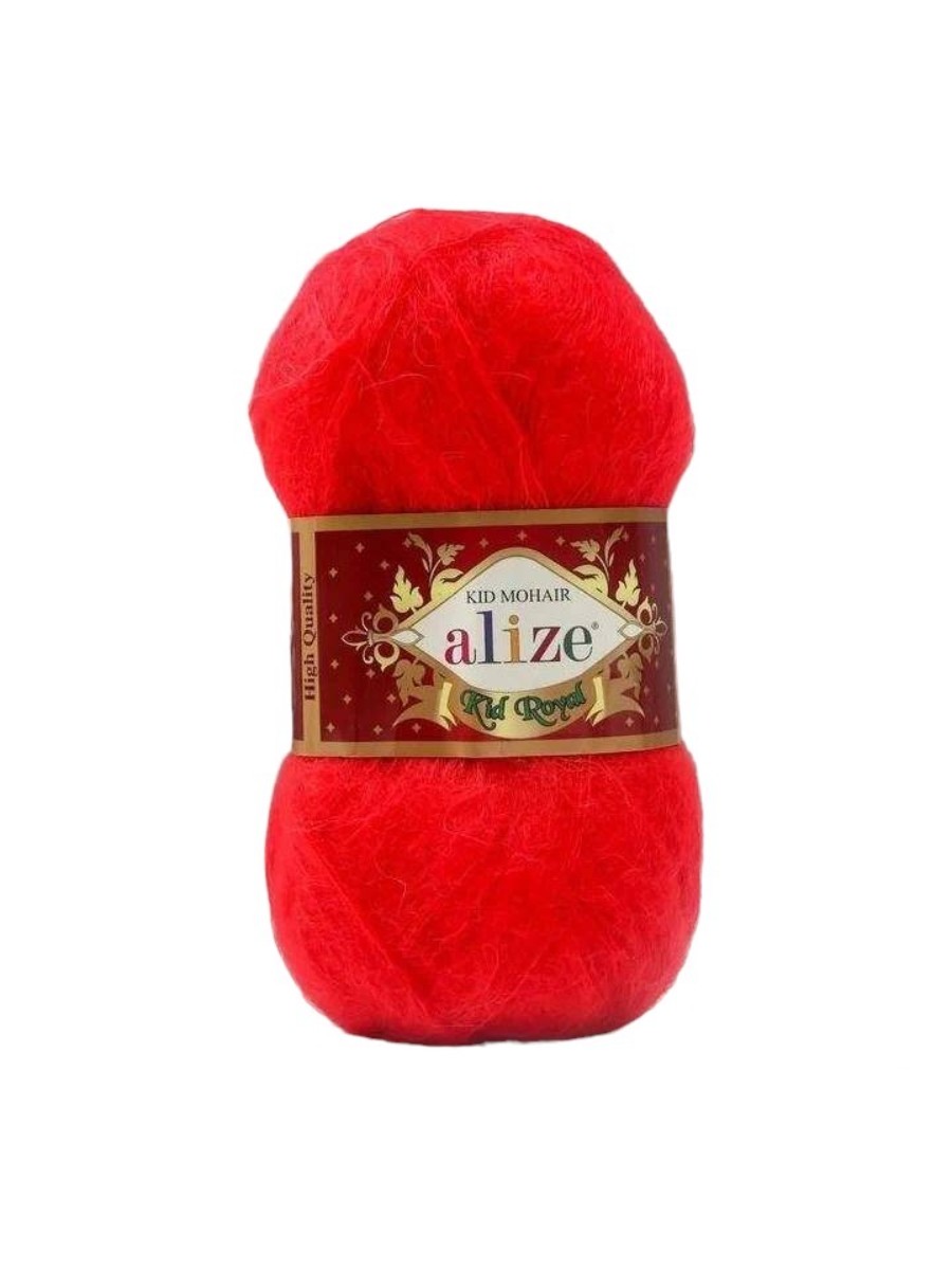 

Пряжа ALIZE "Kid mohair royal", 62% мохер, 38% полиамид, 500 мх50 г, 56 красная, Красный, "Kid mohair royal", 62% мохер, 38% полиамид, 500 мх50 г, 56 красная