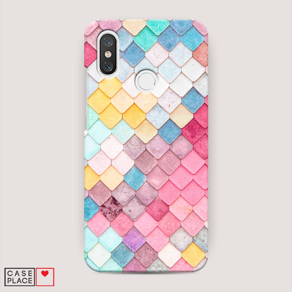 

Пластиковый чехол "Нежные ромбики" на Xiaomi Mi 8, 33520-3