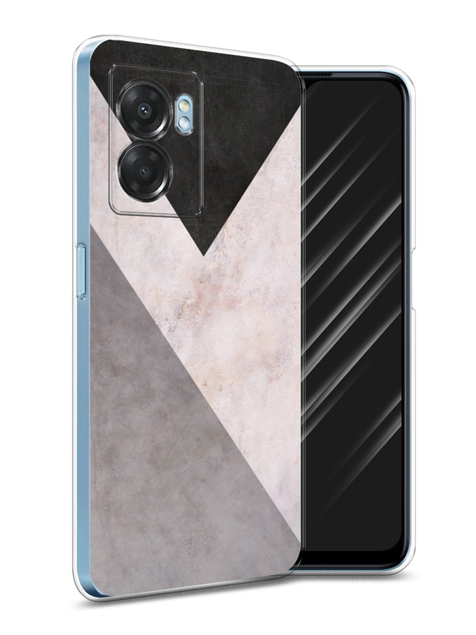

Чехол Awog на Oppo A57 5G/A56s/OnePlus Nord N300 5G "Геометричный мрамор", Разноцветный, 2510250-3