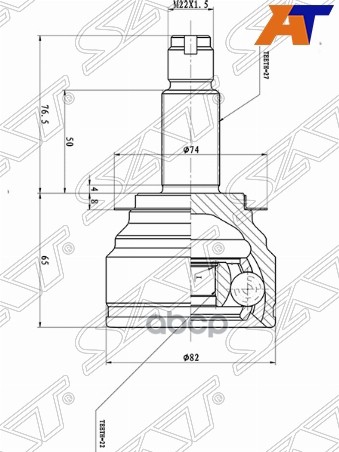 

Шрус наружный subaru impreza ge/gh SAT ST28391FG000