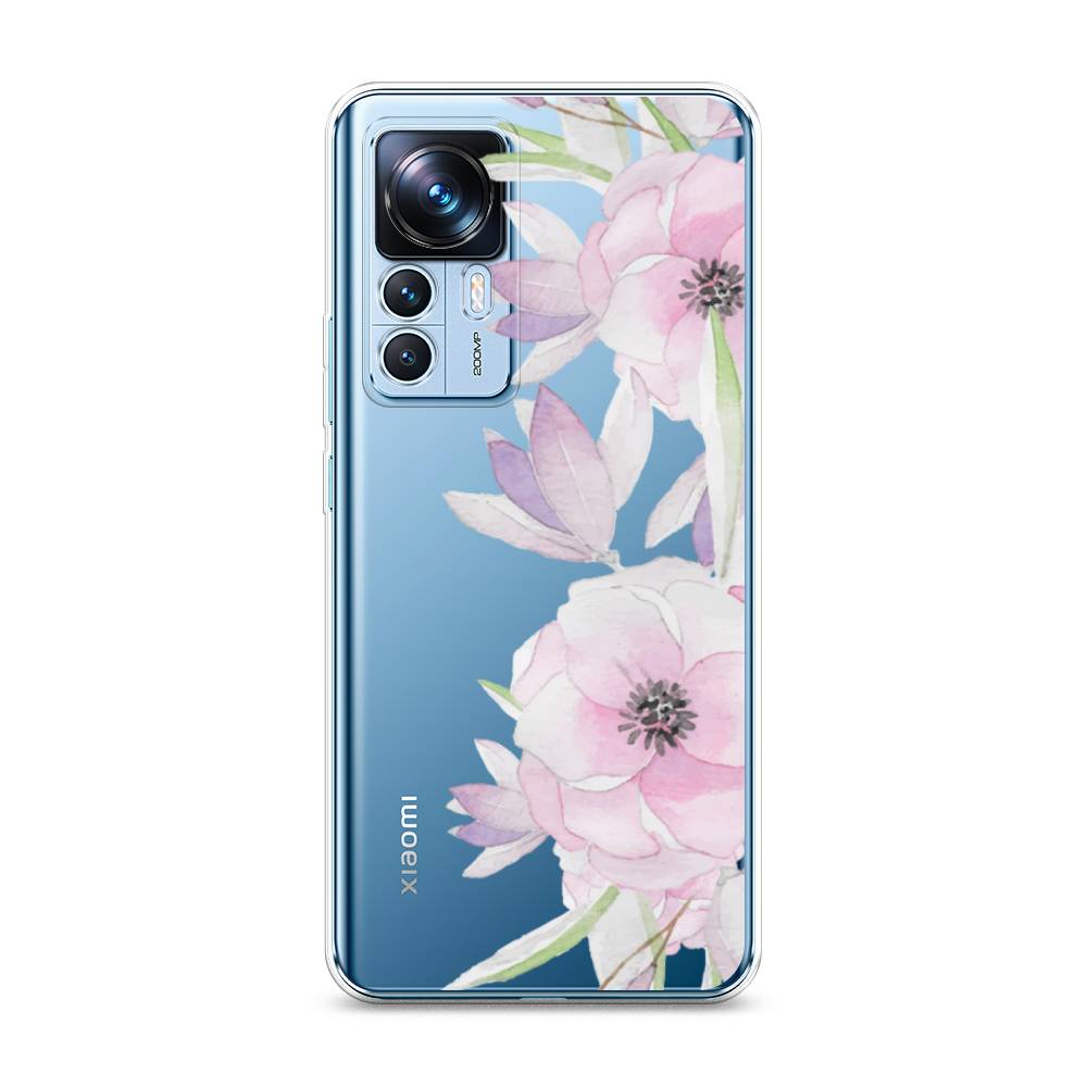 

Чехол Awog на Xiaomi 12T / Сяоми 12T "Нежные анемоны", Розовый;черный;фиолетовый