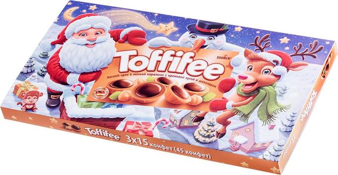 Сладкий новогодний набор Toffifee Санта и друзья 375 г