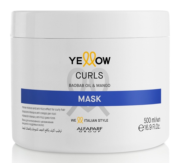 Маска для кудрявых и вьющихся волос Yellow Curls Mask 500 мл 1258₽