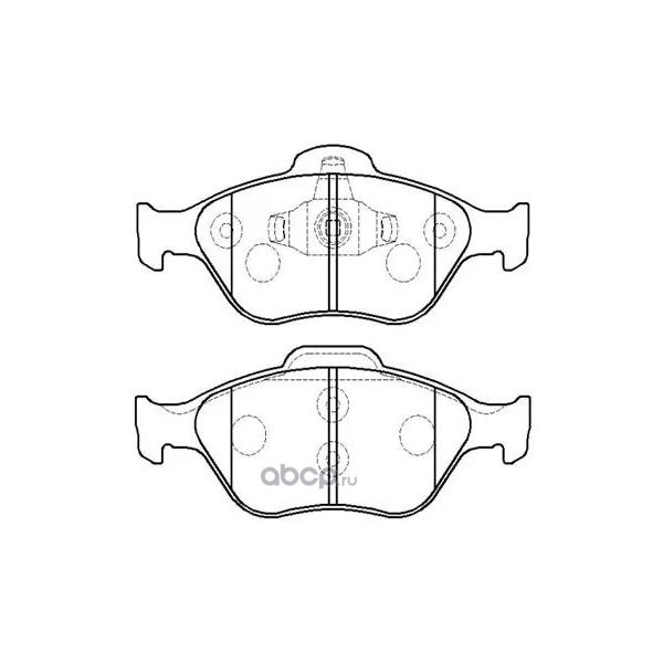 

Колодки тормозные дисковые передн FORD: Fiesta 04-, MAZDA 2 03- () 1шт HSB HP5146
