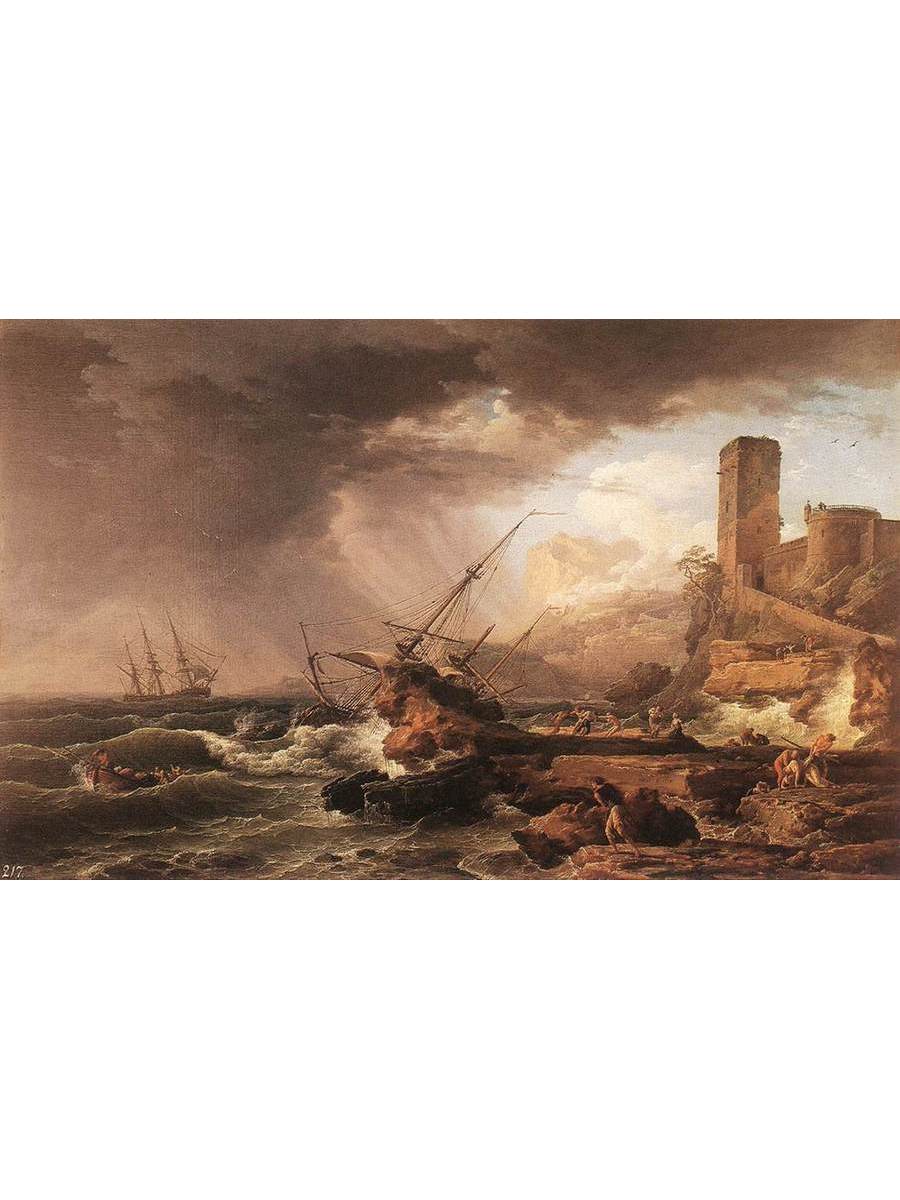 

Постер DRABS A2 Верне Клод Жозеф Storm with a Shipwreck