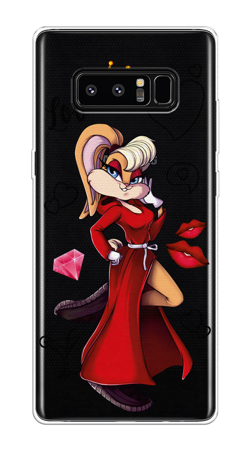 

Чехол на Samsung Galaxy Note 8 "Rich Lola Bunny", Красный;бежевый;оранжевый, 25250-6