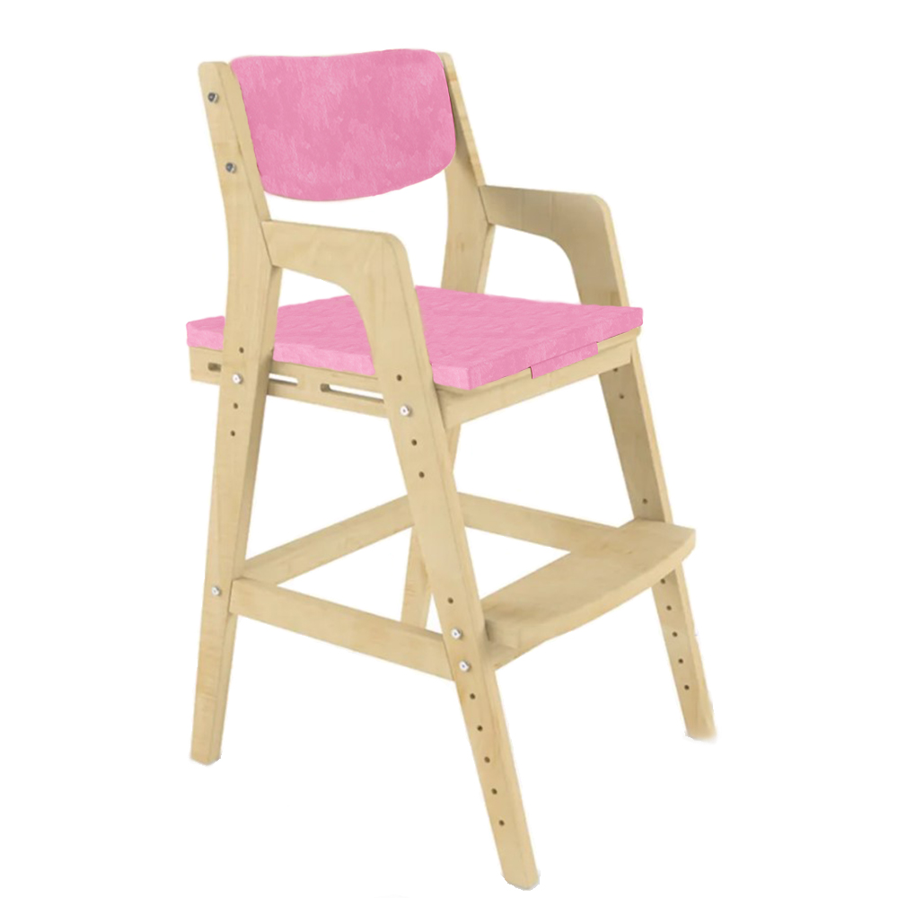 Детский растущий стул Робин WOOD  ВУДИ Без покрытия с чехлом Барби holto стул 6 с чехлом
