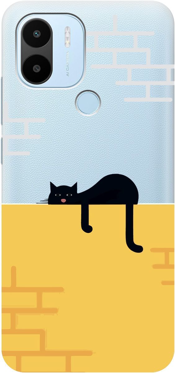 

Чехол на Xiaomi Redmi A1+ с 3D принтом "Lazy Cat" прозрачный, Прозрачный;желтый, 158136