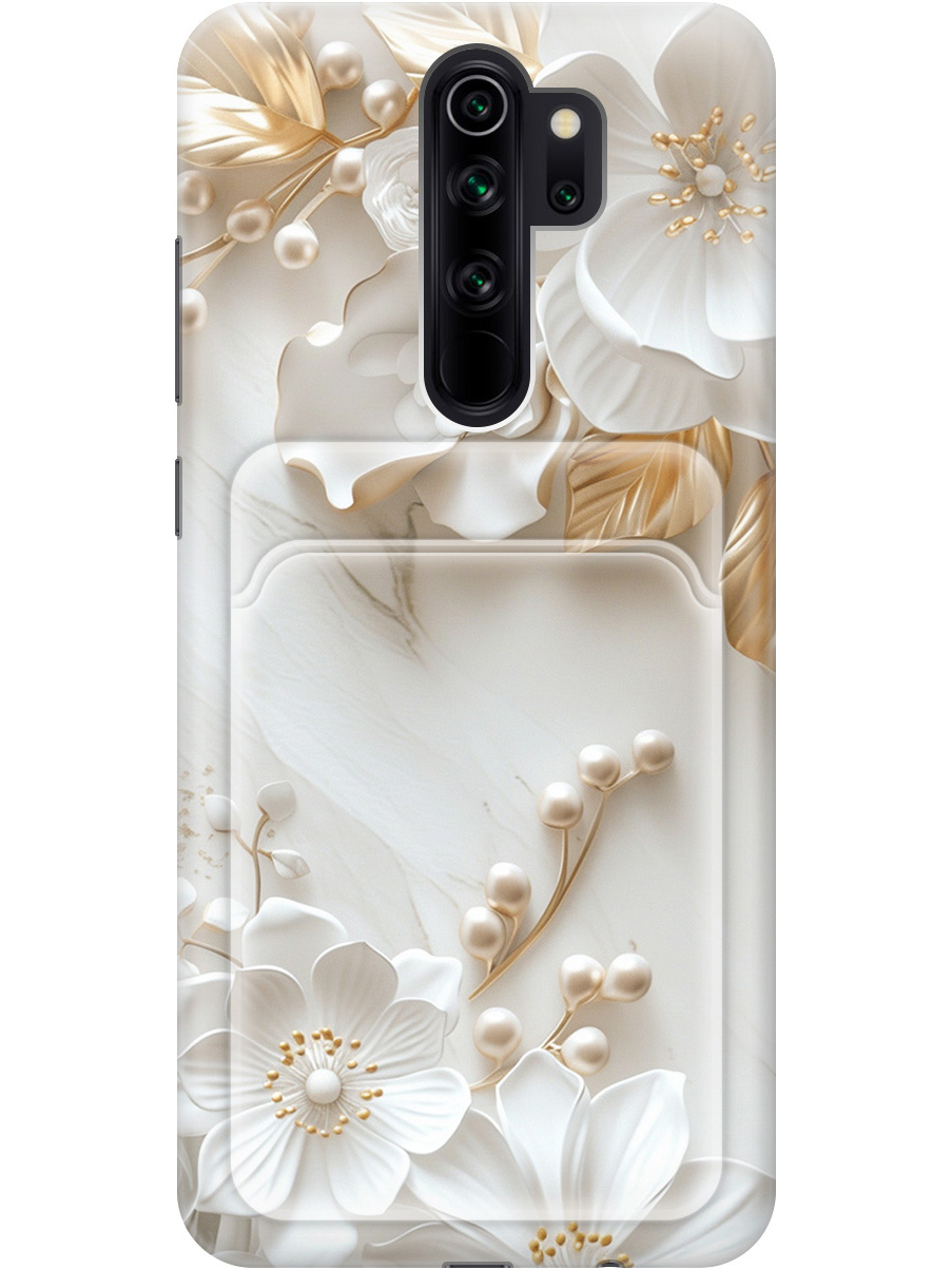 

Силиконовый чехол на Xiaomi Redmi Note 8 Pro с принтом с карманом для карты 819608, Золотистый;белый;прозрачный, 721936323