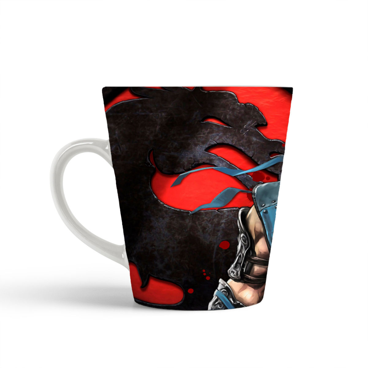 

Кружка-латте CoolPodarok Mortal Kombat MK Мортал комбат саб зиро(синяя одежда)