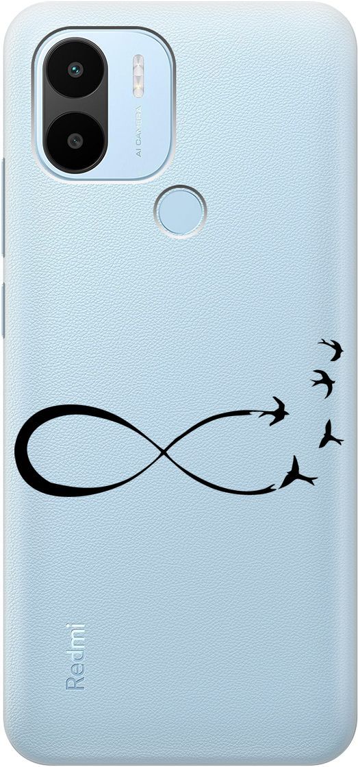 

Чехол на Xiaomi Redmi A1+ с 3D принтом "Infinity" прозрачный, Прозрачный;черный, 158136