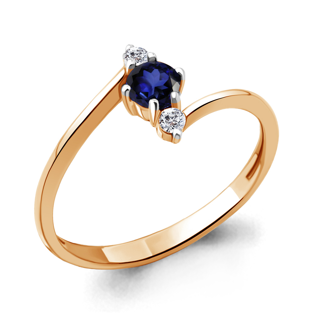 

Кольцо из серебра с фианитом Aquamarine Aquamarine 67336АБ_925_з р. 17,5, 67336АБ_925_з